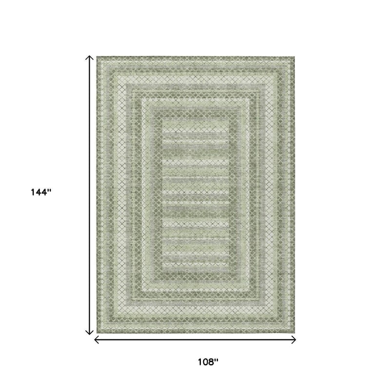 HomeRoots Geometric Transitional Rectangle Outdoor Rug