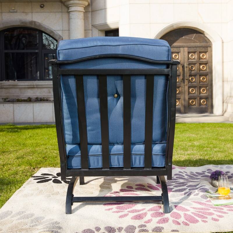 Patio Festival Outdoor Cushioned Rocking-Motion Chair