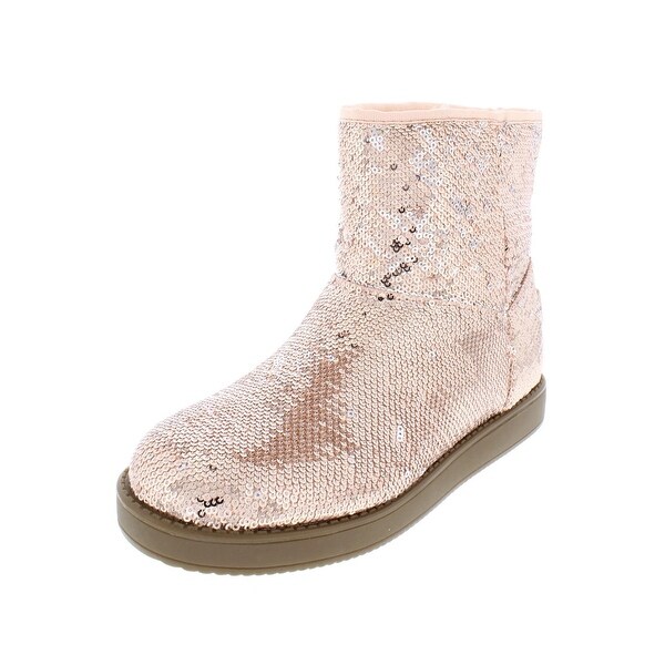 Shop G By Guess Womens Asella Casual Boots Sequined Faux Fur