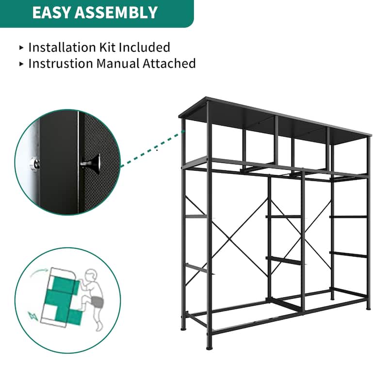 Modern Wide Dresser Storage Tower