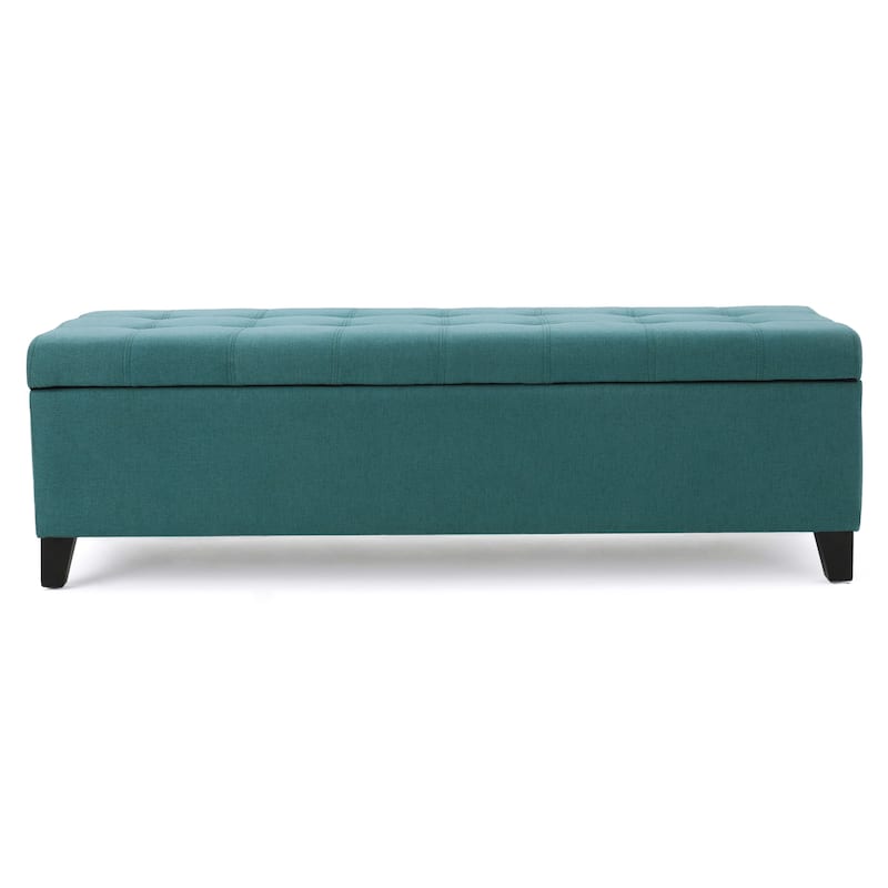 Mission Tufted Fabric Storage Ottoman Bench by Christopher Knight Home - 50.50"L x 18.75"W x 16.00"H