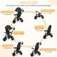 preview thumbnail 16 of 26, Gymax 4-in-1 Baby Tricycle Toddler Trike w/ Reversible Seat Canopy &