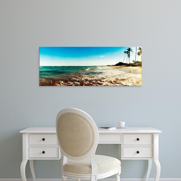 Easy Art Prints Panoramic Images's 'Surf on the beach, Morro De Sao Paulo, Tinhare, Cairu, Bahia, Brazil' Canvas Art