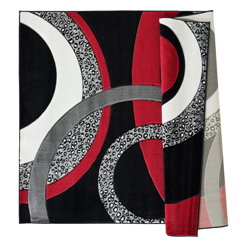 Orelsi Collection Abstract Area Rug