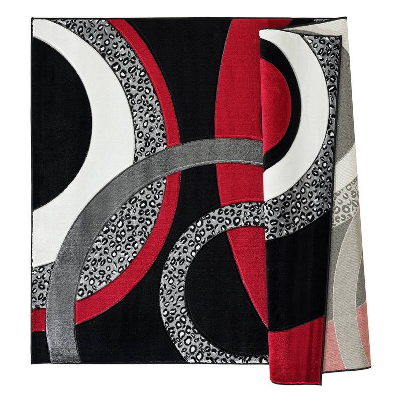 Orelsi Collection Abstract Area Rug
