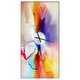 preview thumbnail 2 of 11, Designart 'Creative Flower in Multiple Colors' Oversized Modern Wall CLock