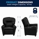 preview thumbnail 148 of 191, Contemporary Kids Recliner with Cup Holder