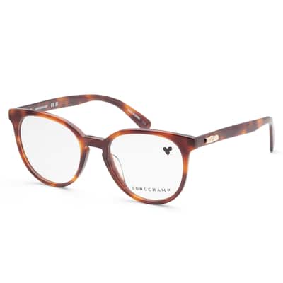 Longchamp Women's 51mm Warm Havana Opticals