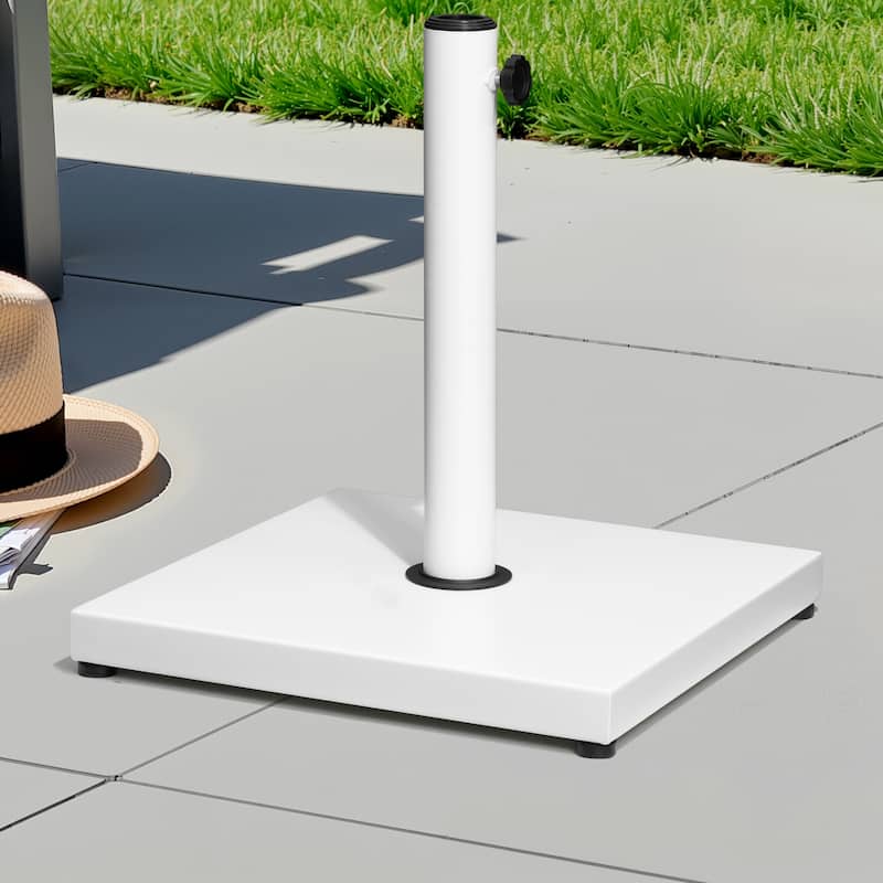 VredHom 43lbs Outdoor Patio Market Umbrella Square Concrete Base Stand