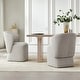 preview thumbnail 8 of 51, Spruce & Spring Kyle Morden Fabric Dining Room Chair with Casters Wrap-round Back