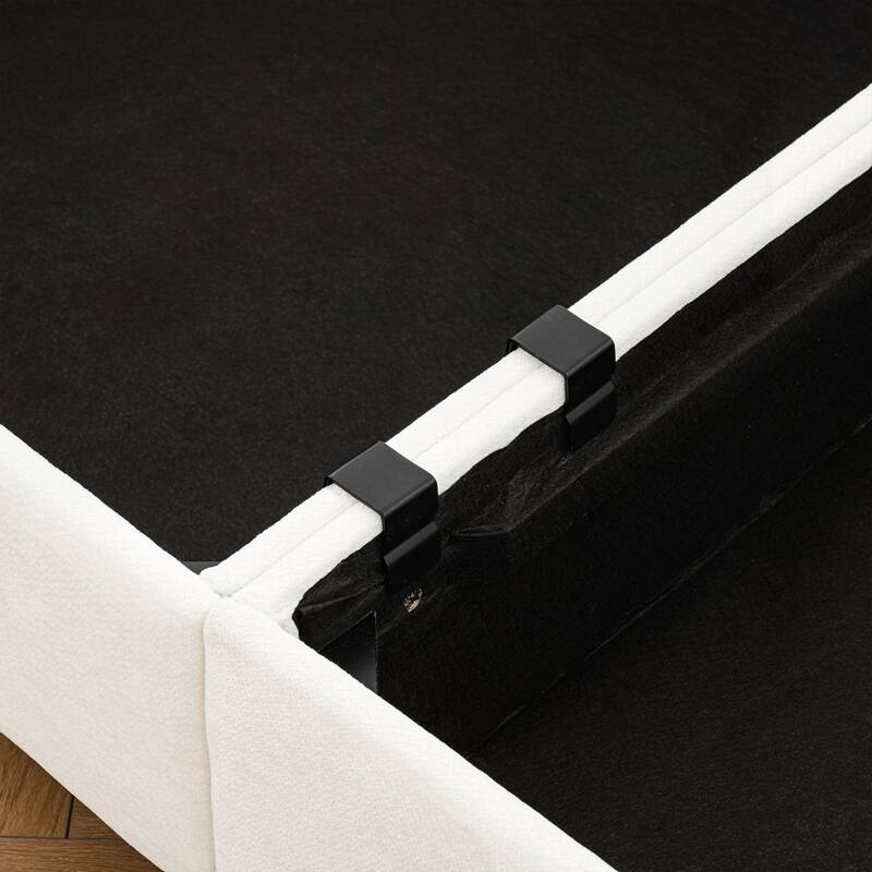 Cylindrical Backrest and Armrests Chenille Sofa with Storage Seat