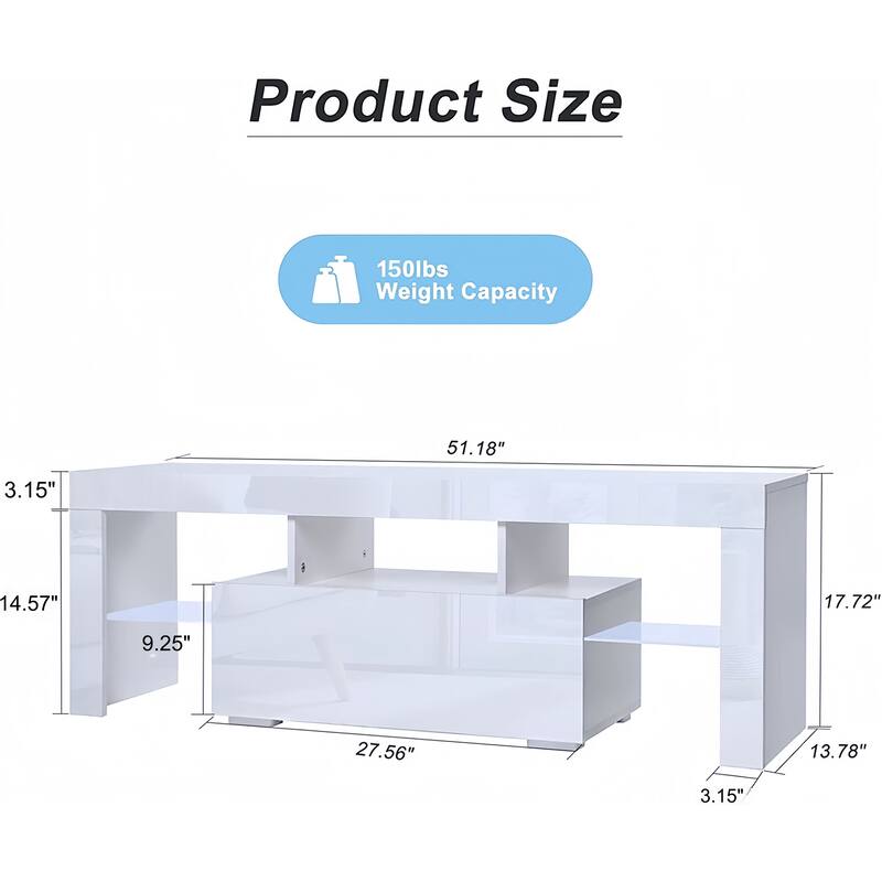 LED TV Stand for Televisions up to 55 Inchs