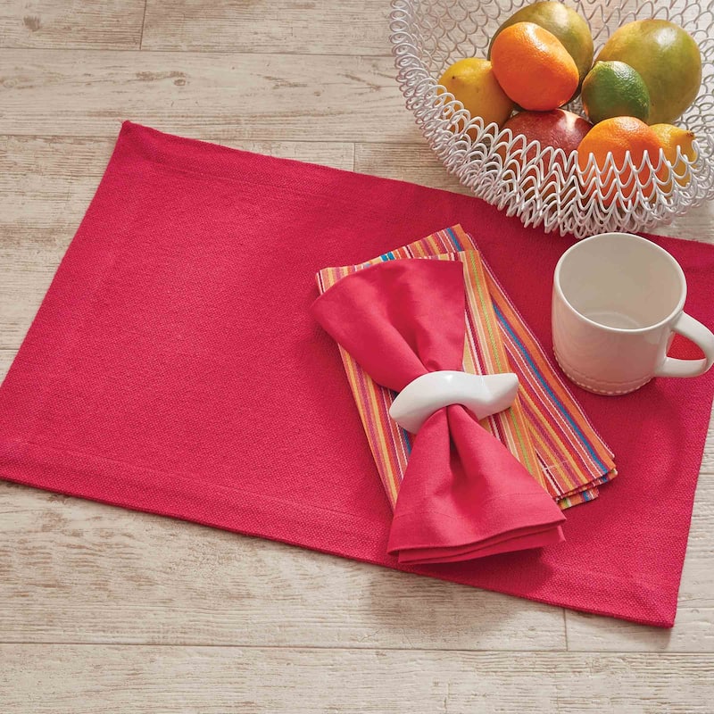 Split P Elements Fuchsia Placemat Set of 4 - 13" x 19"
