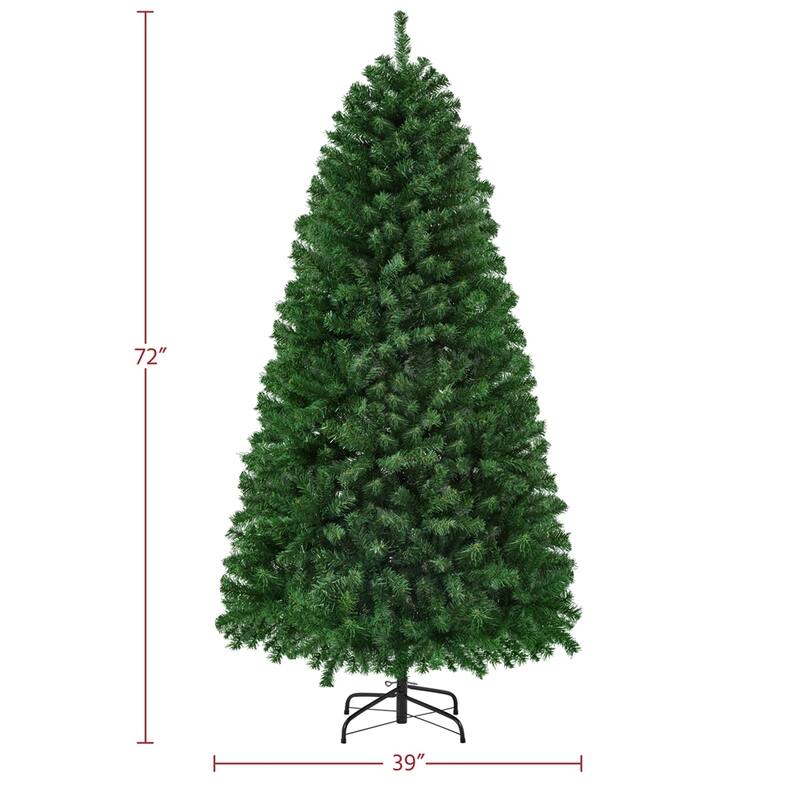 Yaheetech Premium Spruce Hinged Artificial Full Christmas Tree
