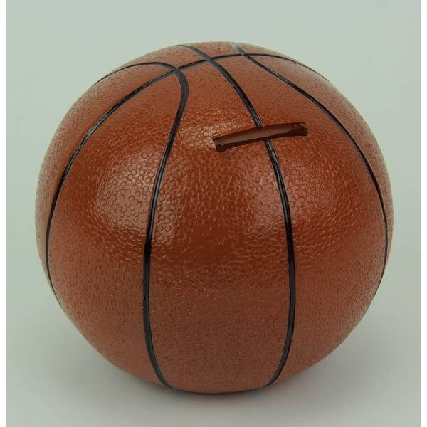 Shop Hand Painted Basketball Coin Savings Bank 4 5 X 4 75 X 4 75