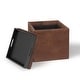 preview thumbnail 12 of 92, WYNDENHALL Townsend 17 inch Wide Contemporary Square Storage Ottoman