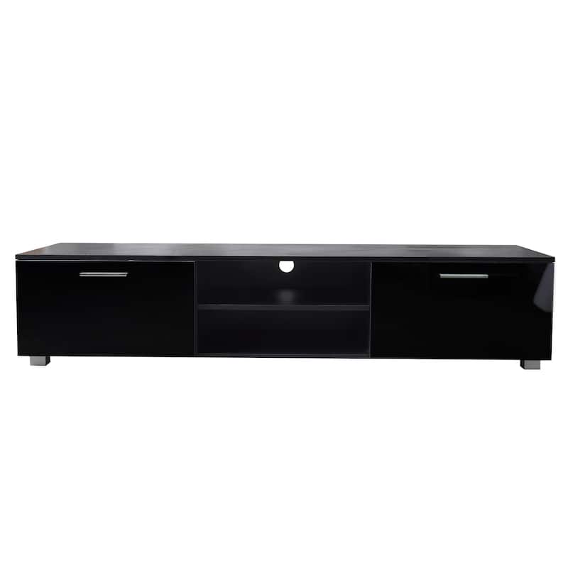 63 inch TV Stand Media Center with 2 LargeCapacity Side Door Bed Bath & Beyond 35767042