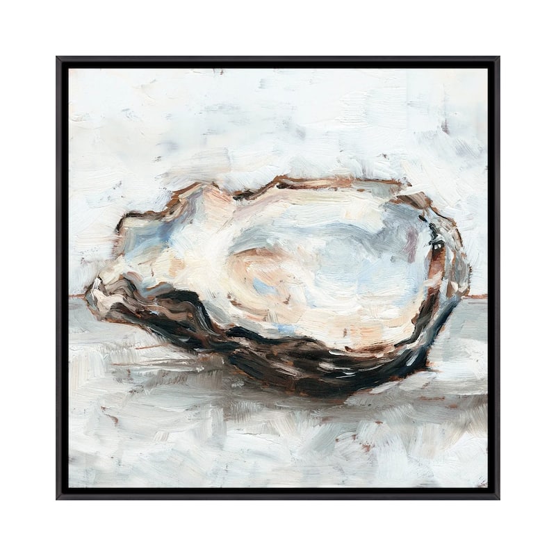 iCanvas "Oyster Study II" by Ethan Harper Framed - 18x18 - Ebony