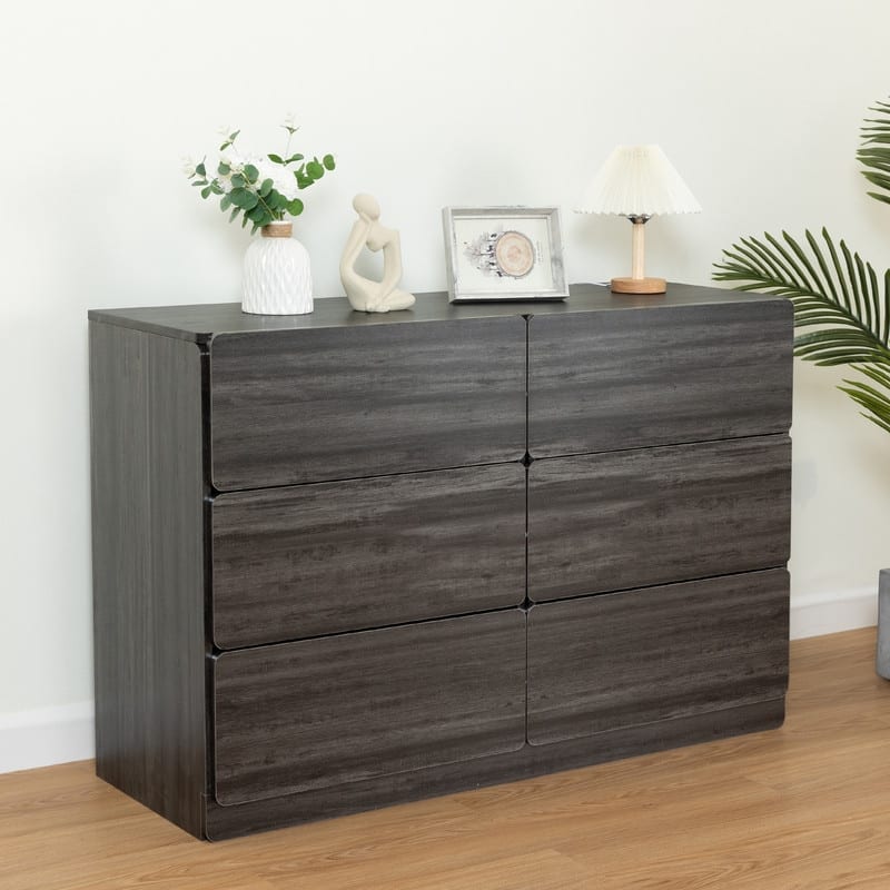 Dresser for Bedroom, Modern 6 Drawer Dresser