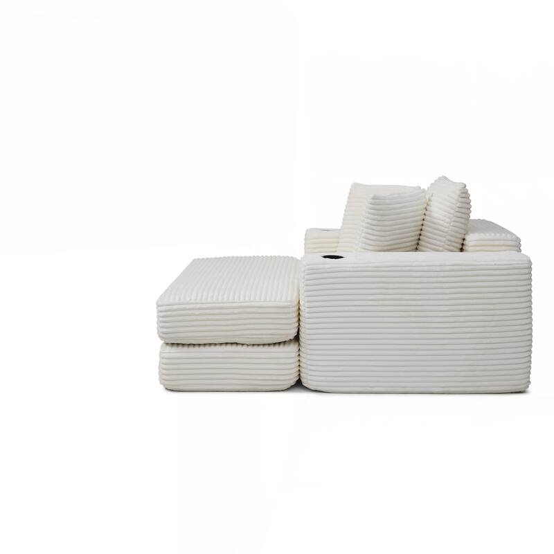 Chaise Lounge Chair for Reading, Living Room & Bedroom - Beige