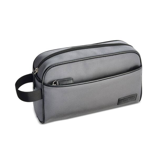Shop Perry Ellis Mens Textured Travel Bag Grey One Size One Size Overstock 29445122