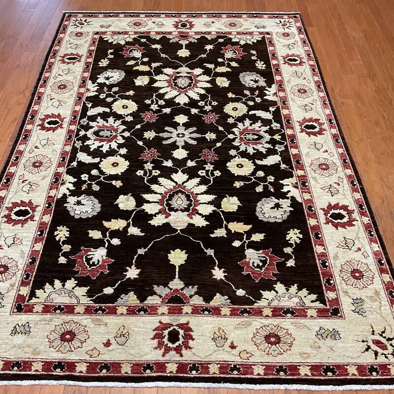 HERAT ORIENTAL Handmade Oushak Wool Rug - 5'8" x 8'5"