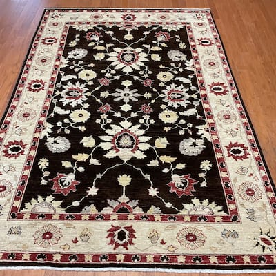 HERAT ORIENTAL Handmade Oushak Wool Rug - 5'8" x 8'5"