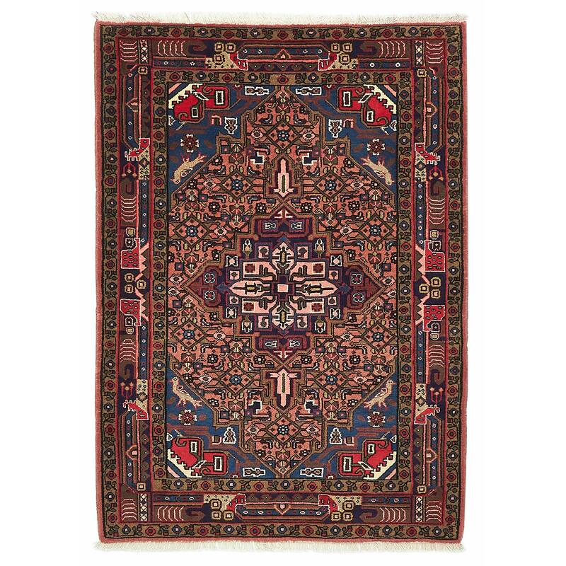 ECARPETGALLERY Hand-knotted Anadol Copper Wool Rug - 3'7 x 4'11