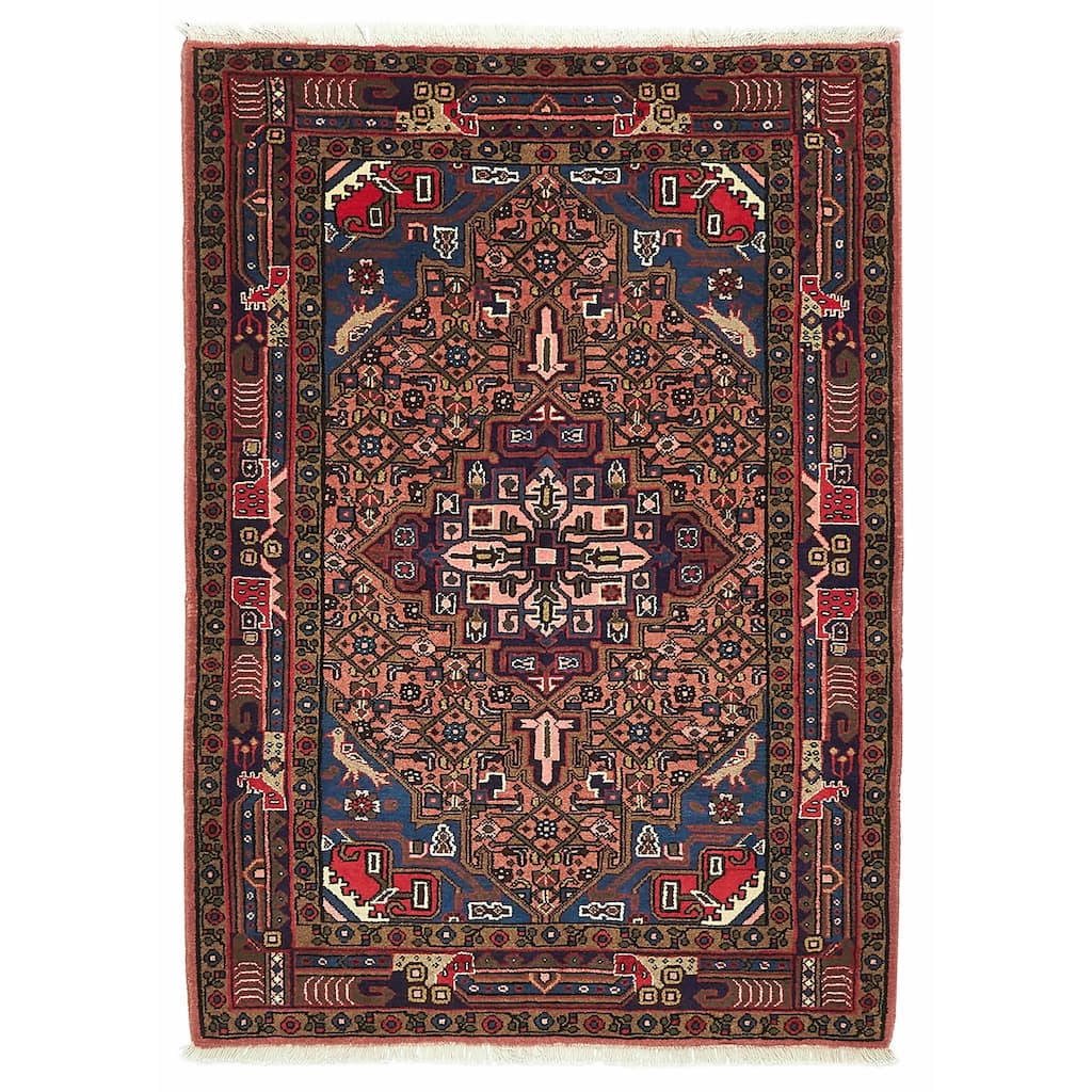 ECARPETGALLERY Hand-knotted Anadol Copper Wool Rug - 3'7 x 4'11