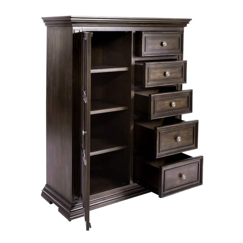 Big Valley Brownstone Distressed Door Chest