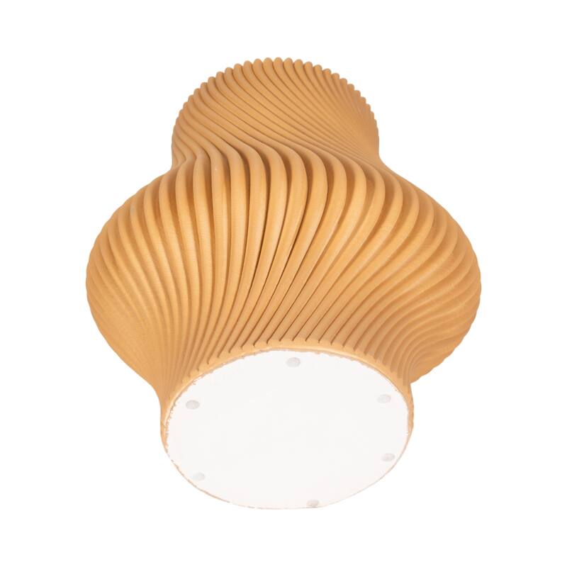 Sagebrook Home Seymour 3D Printed Vase, Apple Cinnamon, Novelty