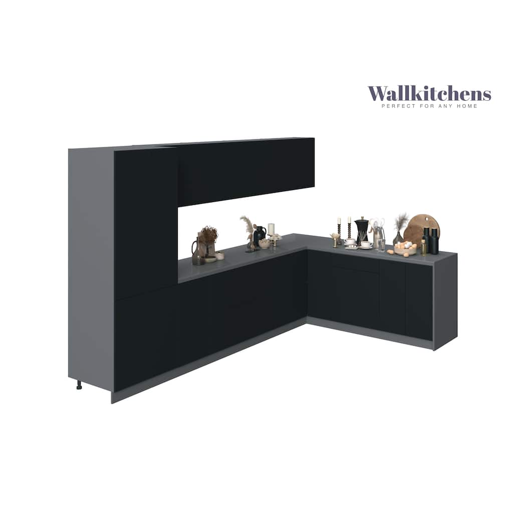 Kitchen Prestige Collection Black Color Base Size 11Ft Wide - 138x85