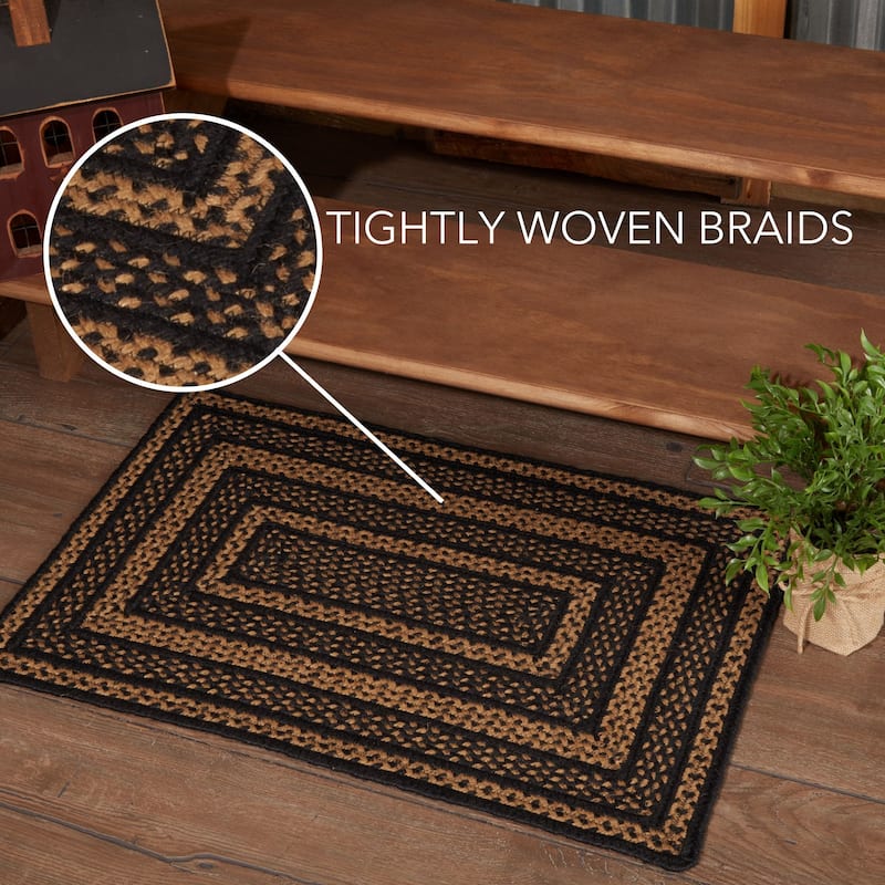 Farmhouse Jute Rug Rect w/ Pad 20x30 - 20" x 30"