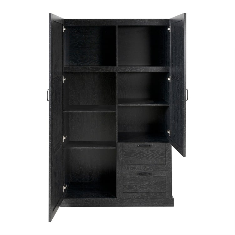 40" Extra-Wide Storage Cabinet, 71" Tall Pantry with Shelves & Drawers