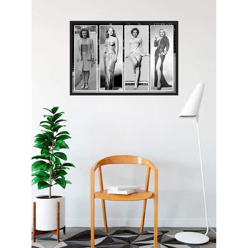 Marilyn Evolution Framed Art Poster - 24 x 36 Inch