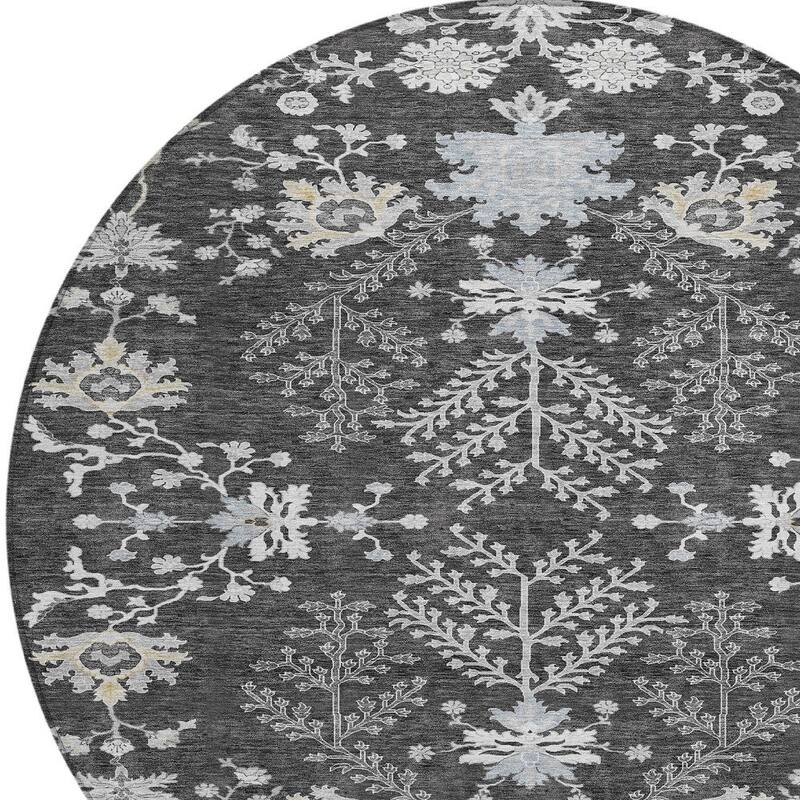 HomeRoots Floral Transitional Rectangle Outdoor Rug