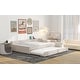 preview thumbnail 4 of 11, Full Daybed Frame with USB Charge and Trundle - Beige