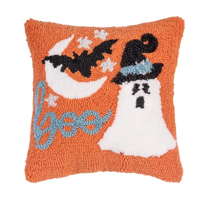Witch Ghost Hooked Pillow