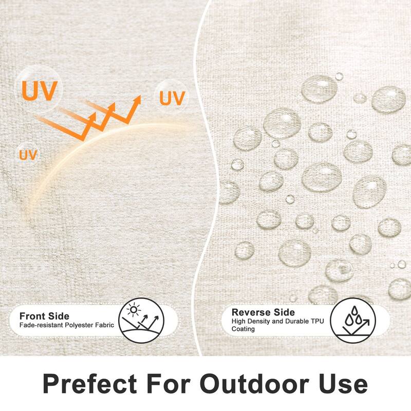 Aoodor Outdoor Dining Chair Cushions Set of 4, Waterproof Patio Furniture Seat Cushions, 18 x 19 inch - 18"x19"