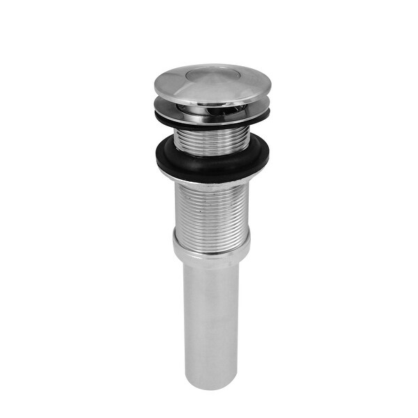 Keeney K820-76 Push Button Bathroom Sink Drain without Overflow. Opens flyout.