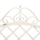preview thumbnail 10 of 29, SAFAVIEH Outdoor Living Abner Wrought Iron 46-inch Garden Bench. - 45.8" W x 20" L x 40" H
