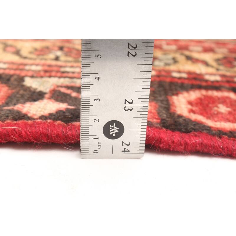 ECARPETGALLERY Hand-knotted Andelz Red Wool Rug - 3'10 x 7'3