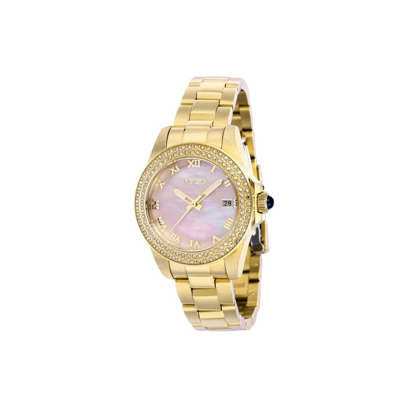 Invicta Women's 41551 Angel Quartz 3 Hand Pink Dial Watch