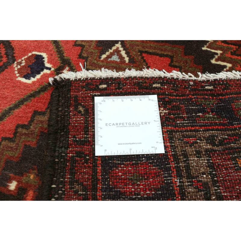 ECARPETGALLERY Hand-knotted Andelz Dark Red Wool Rug - 3'4 x 4'11