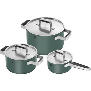 ZWILLING Pure Stainless Steel Cookware Set, Green - 6-pc - Bed Bath ...