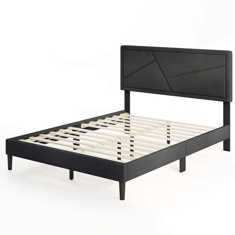 Costway Twin/Full/Queen Size Bed Frame with High Headboard & Wooden
