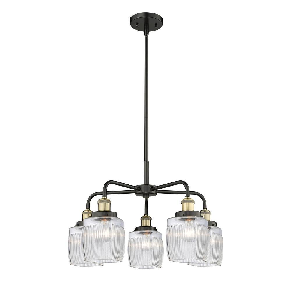 Innovations Lighting Colton - 5 Light 24" Stem Hung Chandelier