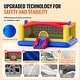 preview thumbnail 4 of 8, Large Inflatable Bounce House with Slide, Hoop & Games – 400 lbs - Multi - 177.2x173.2x79.9 inches