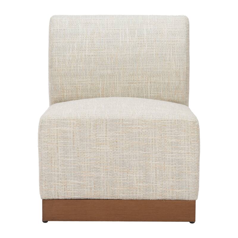 Christy Armless Chair Beige