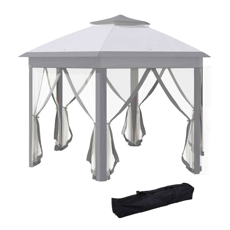 Masi 12-foot Hexagonal Pop-up Patio Gazebo by Havenside Home